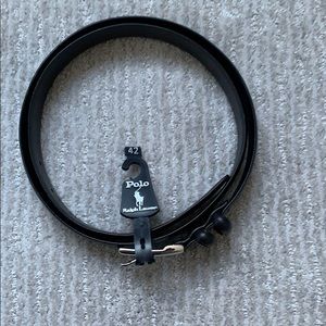 Polo Ralph Lauren Black Leather Belt - Size 42
